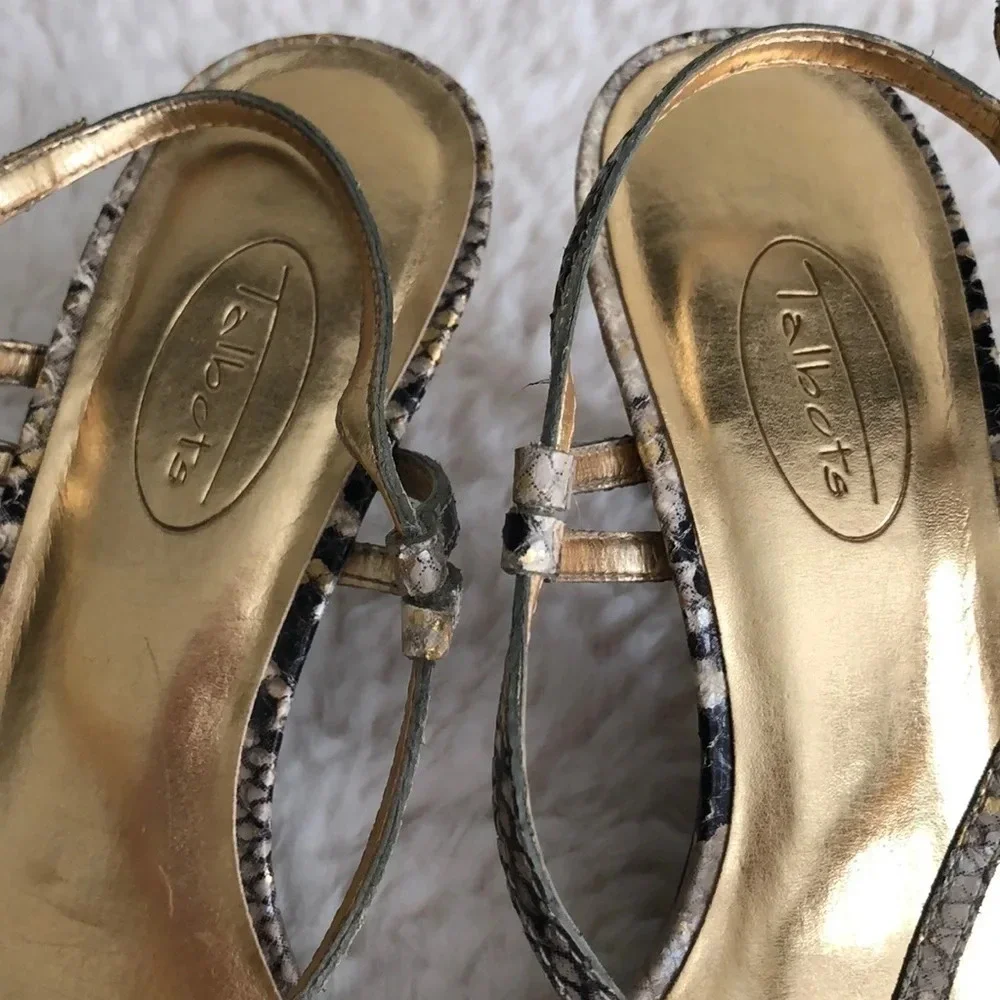 {TALBOTS} Snakeskin Slingback sandals, size 7M EUC - Picture 6 of 7